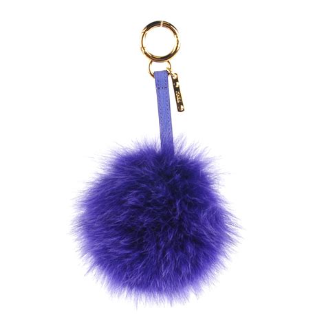 fendi pom pom monster|Fendi fox fur charm.